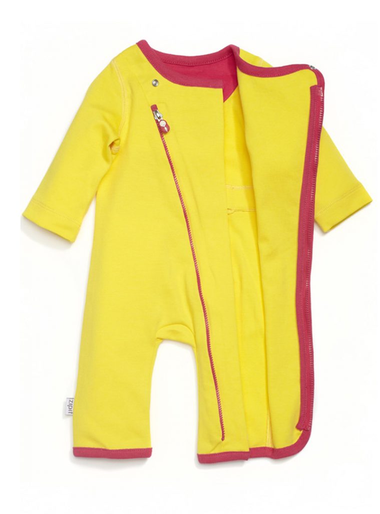 zip-up babygrow sunshine yellow - Zipit® | Babywear with Zips for Easier Dressing