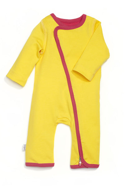 zip-up babygrow sunshine yellow - Zipit® | Babywear with Zips for Easier Dressing