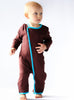 zip-up onesie chocolate - Zipit® | Babywear with Zips for Easier Dressing