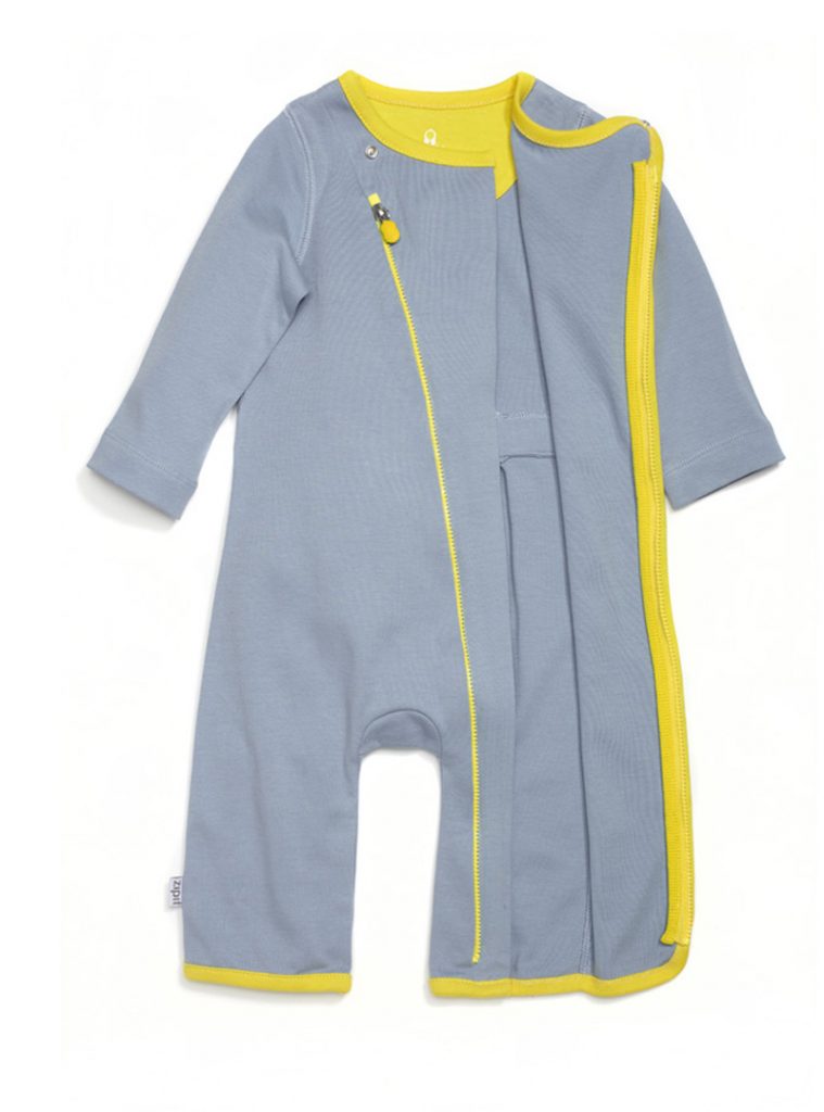 zip-up babygrow vintage grey - Zipit® | Babywear with Zips for Easier Dressing