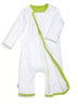 zip-up babygrow set - white & green - Zipit® | Babywear with Zips for Easier Dressing